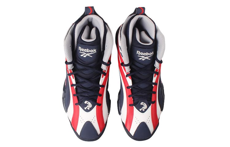 Ретро баскетбольные кроссовки Reebok Shaqnosis USA White Blue Red - изображение 4