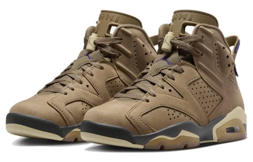 Ретро баскетбольные кроссовки Jordan Air Jordan 6 Gore-Tex "Brown Kelp" - изображение 3