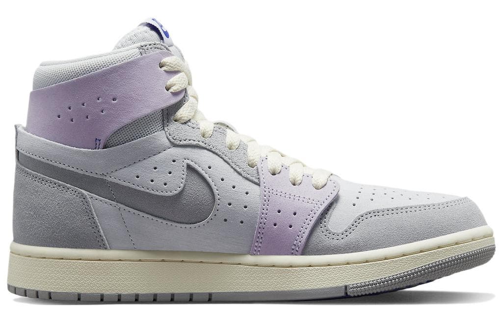 Ретро баскетбольные кроссовки Jordan Air Jordan 1 High Zoom CMFT 2 "Light Smoke Grey and Barely Grape" - изображение 2