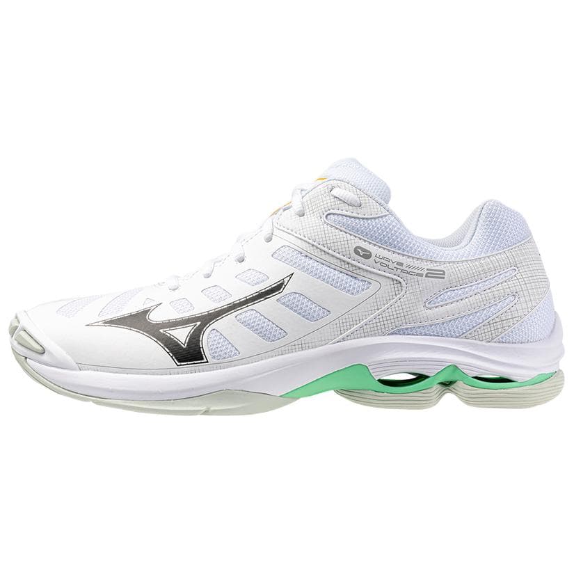 Кроссовки для спортзала Mizuno Wave Voltage 2 Синтетическая кожа Низкие кроссовки для тренировок Унисекс Белые - изображение 1