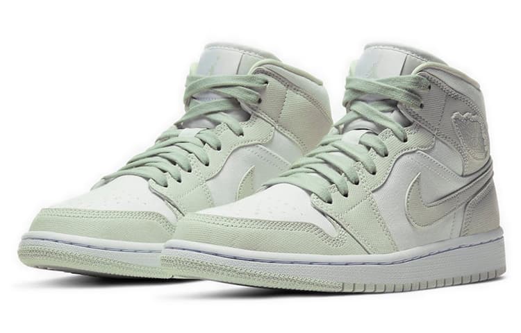 Ретро баскетбольные кроссовки Jordan Air Jordan 1 Mid "Spruce Aura" — фото 3