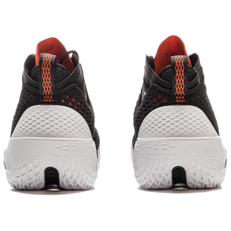 Кроссовки для баскетбола Li-Ning Way of Wade 5 Ultra Bouncy Technology Амортизация Стабильный Поддержка Покрытие Удобный Амортизация Противоскользящий Износостойкий Дышащий Oтскок Сцепление Мид-топ Баскетбольные кроссовки Мужской Черный белый - изображение 5