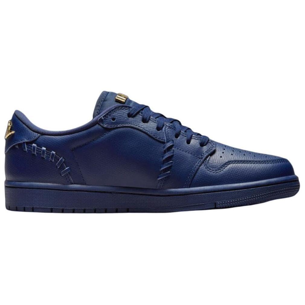 Ретро баскетбольные кроссовки Jordan Air Jordan 1 Противоскользящие Устойчивые к износу Низкие Баскетбольные Кроссовки Женские Морской Синий - изображение 2