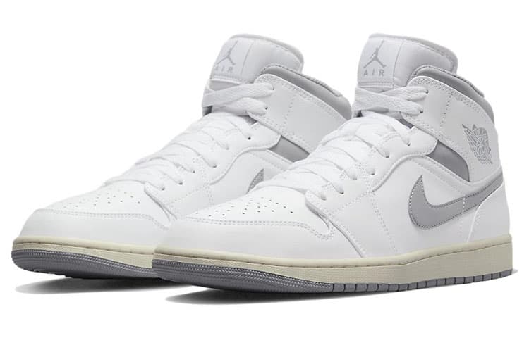 Ретро баскетбольные кроссовки Jordan Air Jordan 1 Mid "Vintage Grey" - изображение 3