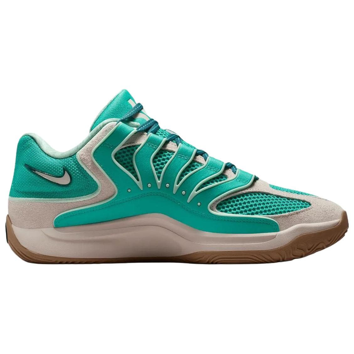 Кроссовки для баскетбола Nike KD 18 Дышащая Поддержка Отскок Дышащая Поддержка Отскок Баскетбольные Кроссовки Мужские Зеленые - изображение 2