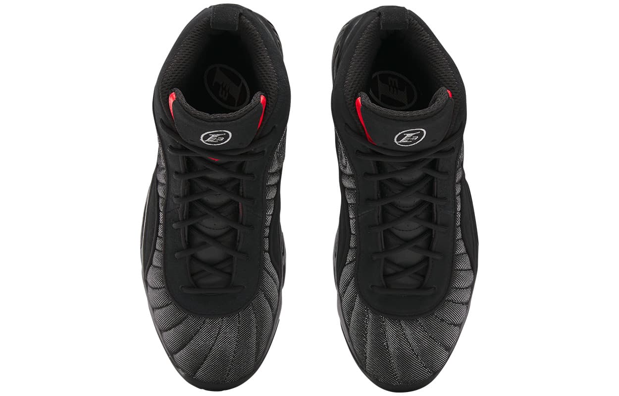 Ретро баскетбольные кроссовки Reebok Answer3 Удобный Универсальный Спортивный на платформе Мид-топ Ретро-баскетбольные кроссовки Унисекс Черный - изображение 4