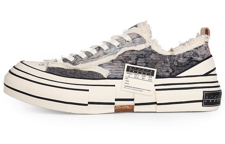 Кроссовки xVESSEL G.O.P. Lows "Corduroy Gray Tie-dye" - изображение 1