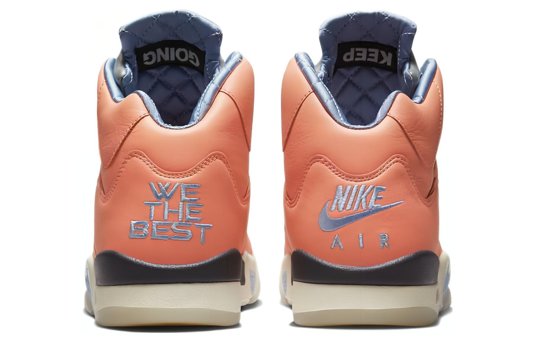 Ретро баскетбольные кроссовки DJ Khaled x Air Jordan 5 "Crimson Bliss" - изображение 5
