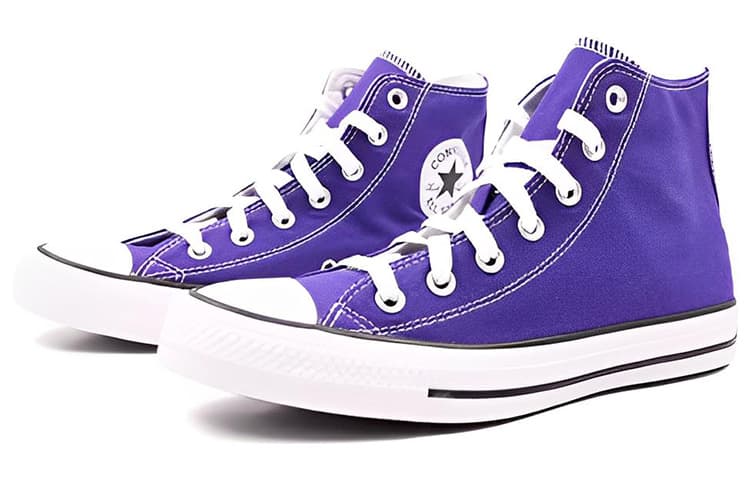 Кеды Converse All Star универсальные износостойкие легкие Хай-топы Кеды Унисекс Фиолетовый - изображение 3
