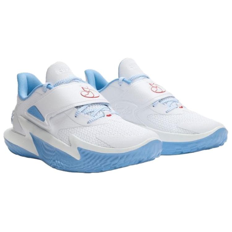 Кроссовки для баскетбола Under Armour Curry Fox 2 Баскетбольные кроссовки Унисекс Белый Синий - изображение 4