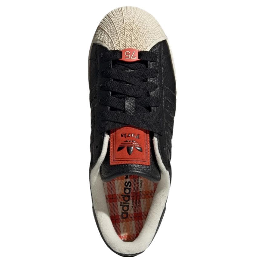 Кроссовки Adidas Originals Superstar Low Топ Скейтборд Обувь Унисекс Черно-красный - изображение 5