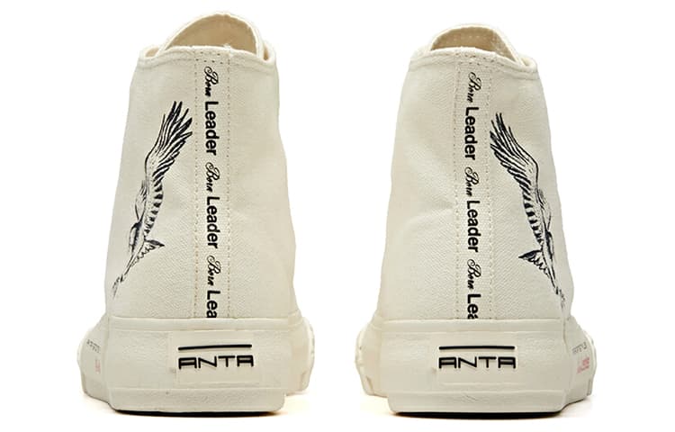 Кеды Anta x Robert Geller High Top Canvas White Black - изображение 4