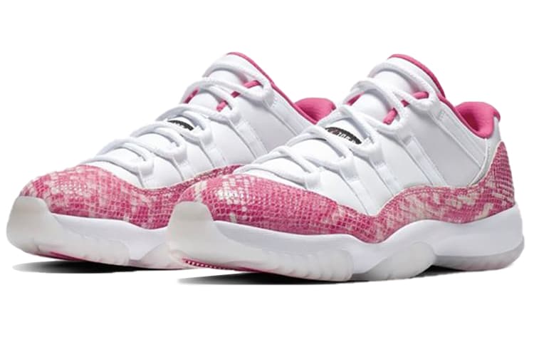 Ретро баскетбольные кроссовки Jordan Air Jordan 11 Pink Snakeskin - изображение 2