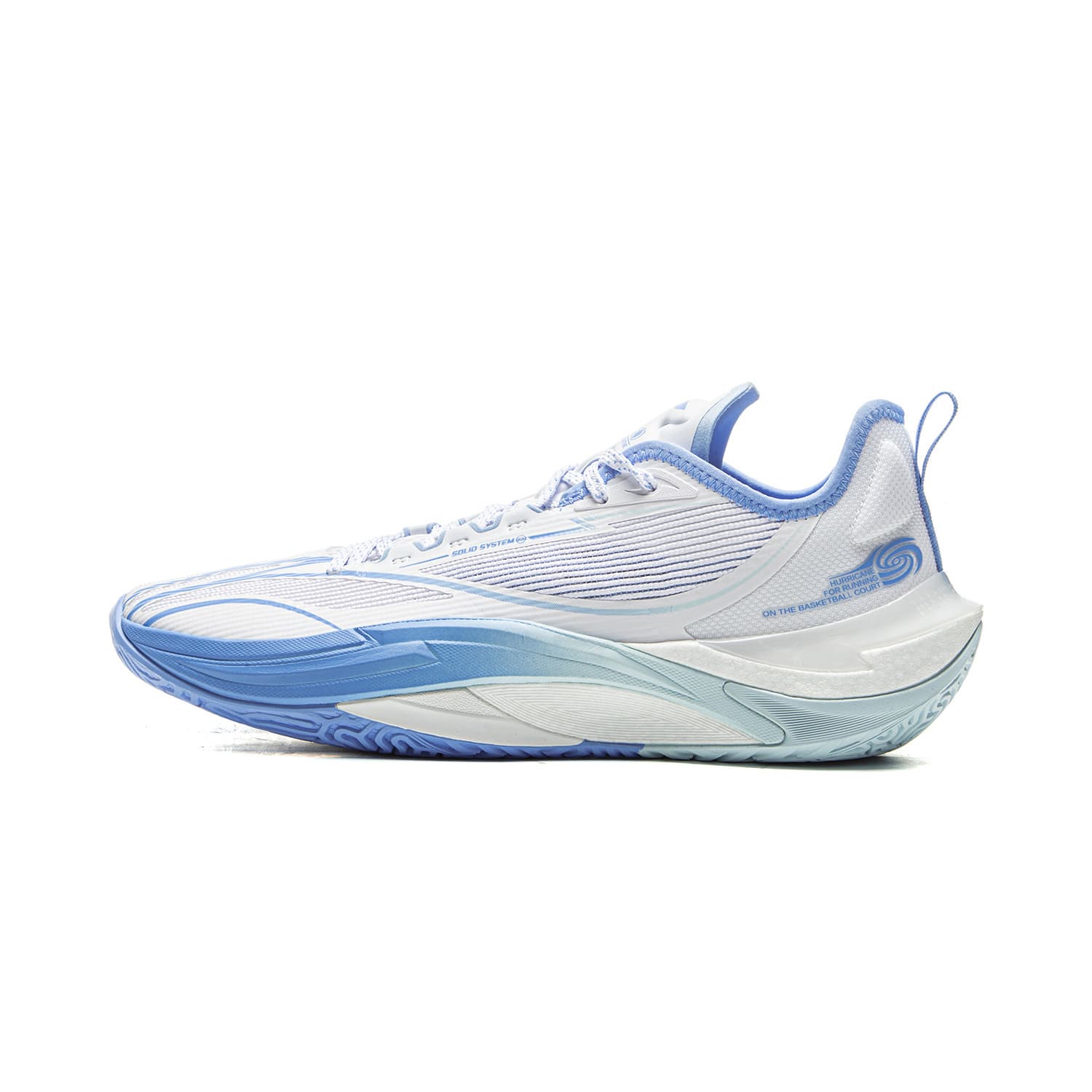 Кроссовки для баскетбола Li-Ning Ураган Молния Полноразмерная технология отскока Баскетбольные кроссовки для бега Стабильная поддержка Амортизация Противоскользящая износостойкая Oтскок Сцепление Лоу-топы Мужской Стандартный белый - изображение 1