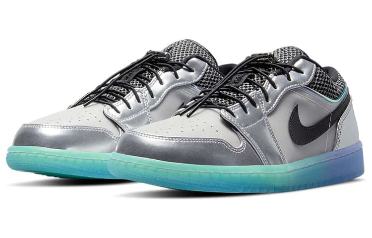 Ретро баскетбольные кроссовки Jordan Air Jordan 1 Low SE "Toggle Silver" - изображение 3