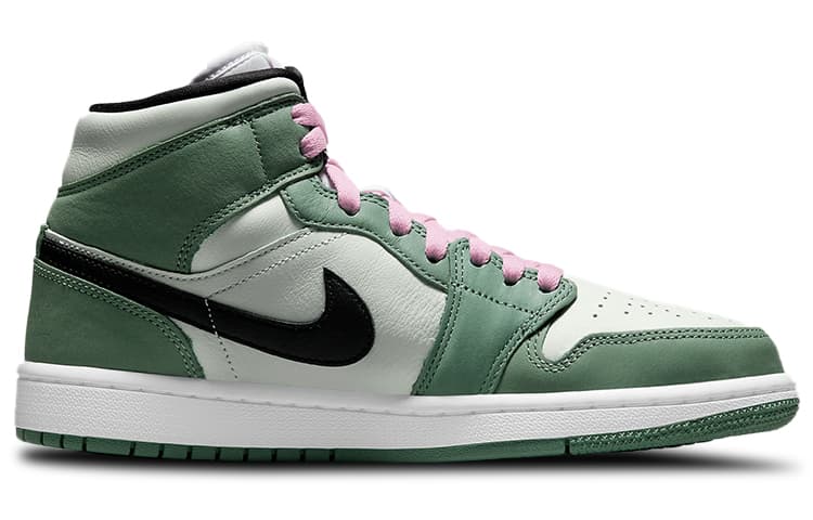 Ретро баскетбольные кроссовки Jordan Air Jordan 1 Mid SE "Dutch Green" - изображение 2