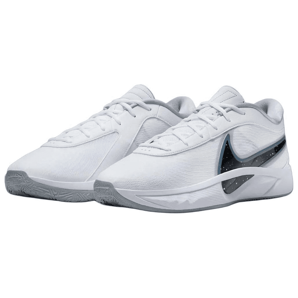 Кроссовки для баскетбола Nike Giannis Freak 6 Противоскользящие Устойчивые к истиранию Низкие Баскетбольные кроссовки Мужские Белые Серые - изображение 3