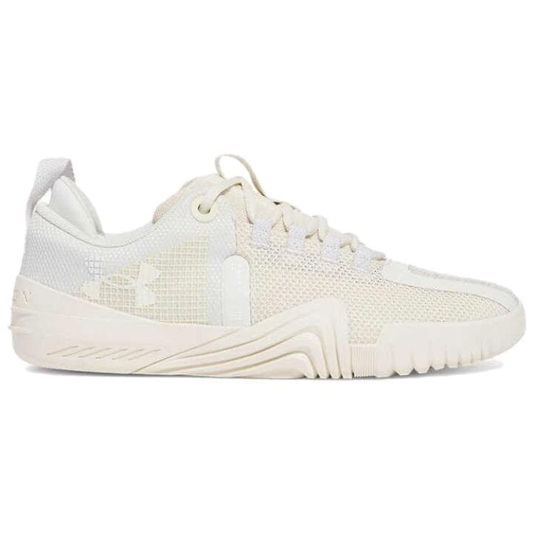 Кроссовки для спортзала Under Armour Reign 6 противоскользящие устойчивые к истиранию низкие кроссовки для тренировок мужские бежевые - изображение 2