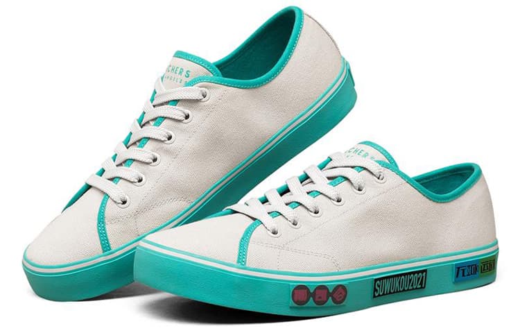 Кеды Skechers V'lites White Green - изображение 3