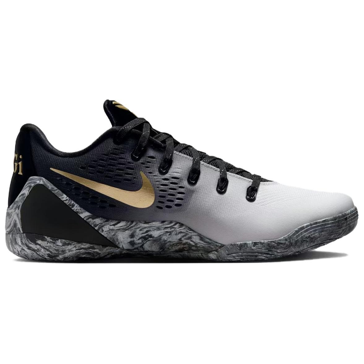 Кроссовки для баскетбола Nike Kobe 9 Low Баскетбольные кроссовки Унисекс Черный Белый - изображение 2