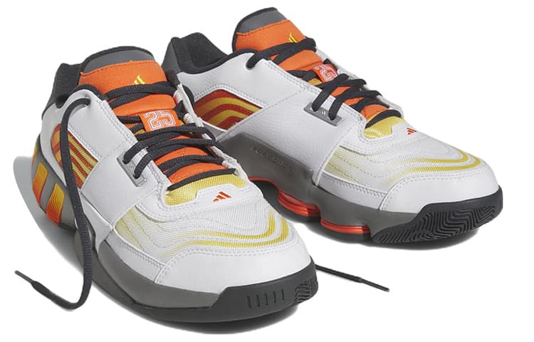Ретро баскетбольные кроссовки adidas Agent Gil Restomod White Orange - изображение 2