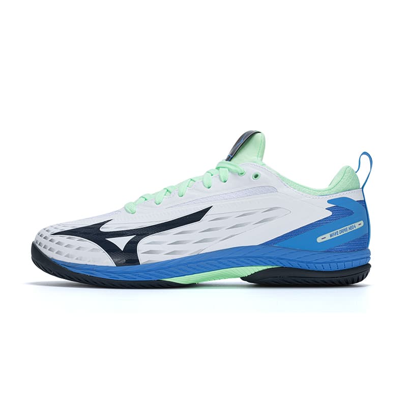 Кроссовки для спортзала Mizuno Амортизация Противоскользящие Низкие Кроссовки для Тренировок Унисекс Белый Зеленый Синий - изображение 1