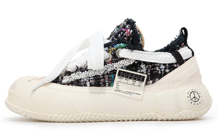 Кеды xVESSEL g.o.p. 2.0 marshmallow lows "black tweed" - изображение 2