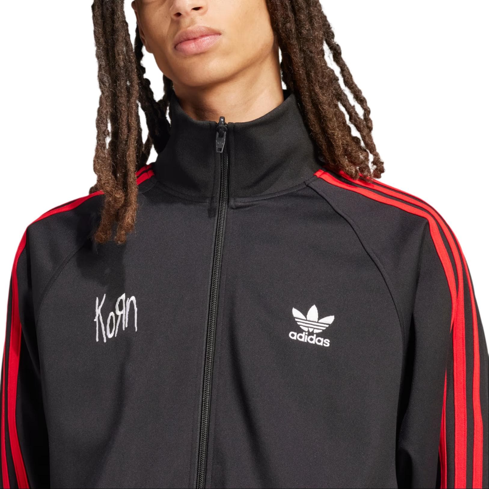 Куртка adidas originals x Korn TRACK TOP Куртки Пальто Унисекс Черный - изображение 6