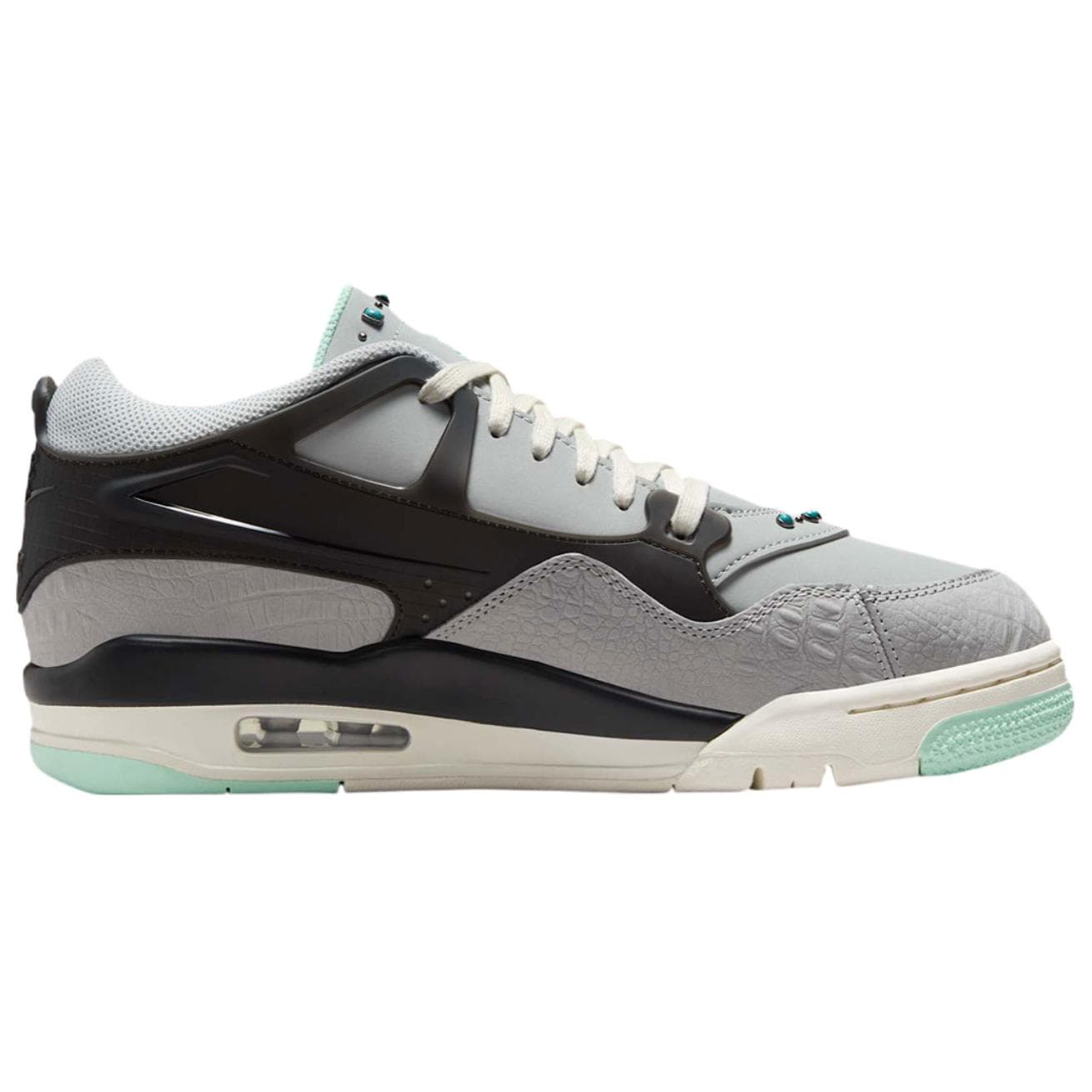 Ретро баскетбольные кроссовки Jordan Air Jordan 4 Low Топ Винтажные Баскетбольные Кроссовки Мужские Серый Черный - изображение 2