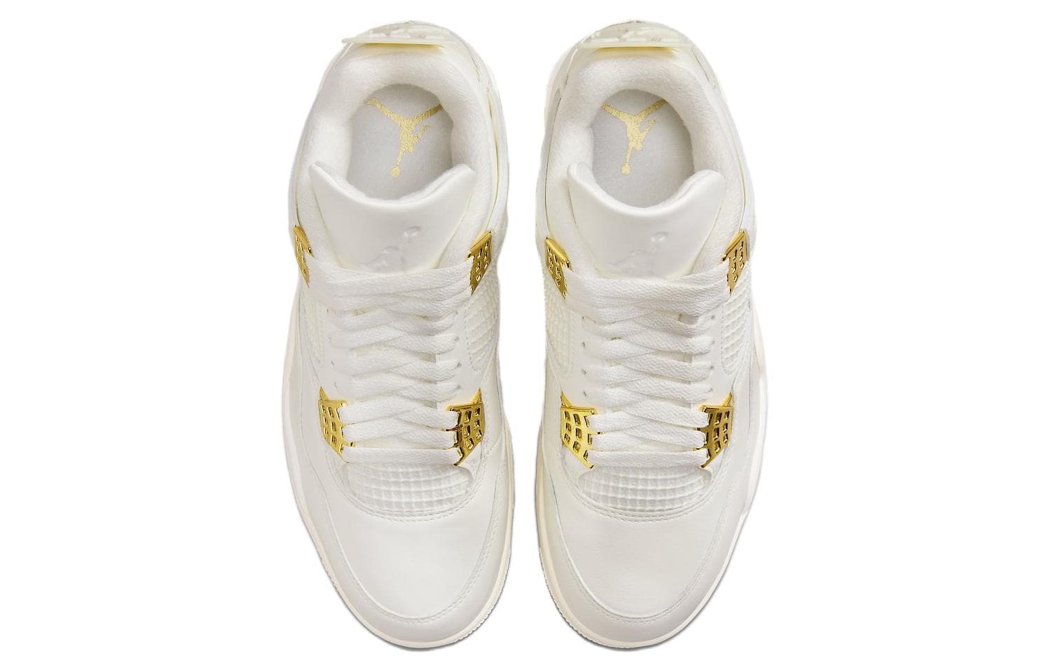 Ретро баскетбольные кроссовки Jordan Air Jordan 4 "Metallic Gold" - изображение 4