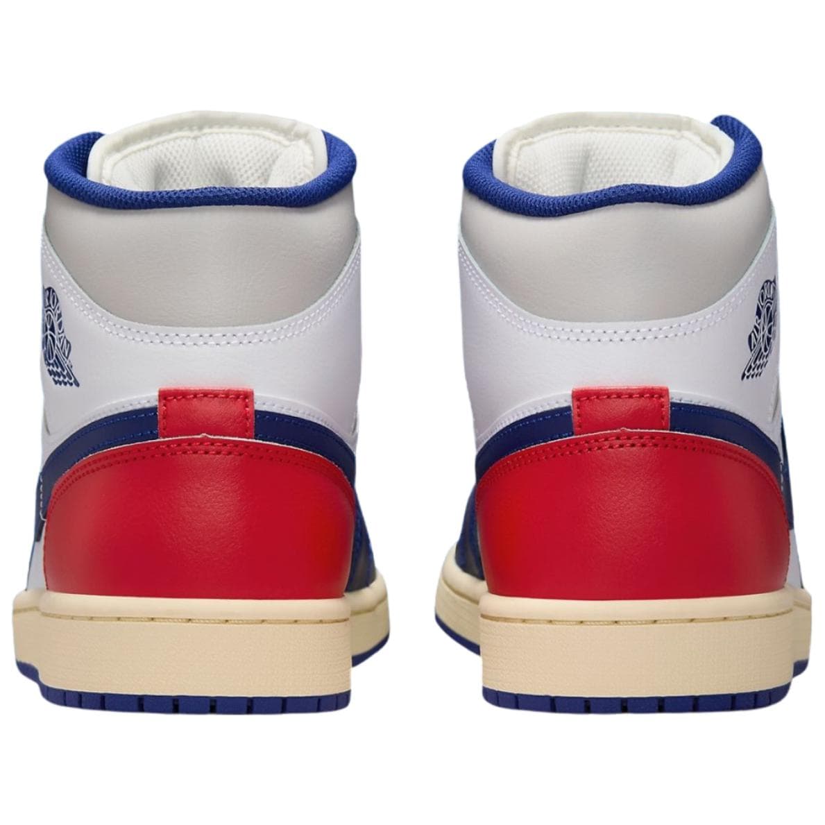 Ретро баскетбольные кроссовки Jordan Air Jordan 1 MID Топ Винтажные Баскетбольные Кроссовки Унисекс Синий Белый - изображение 5