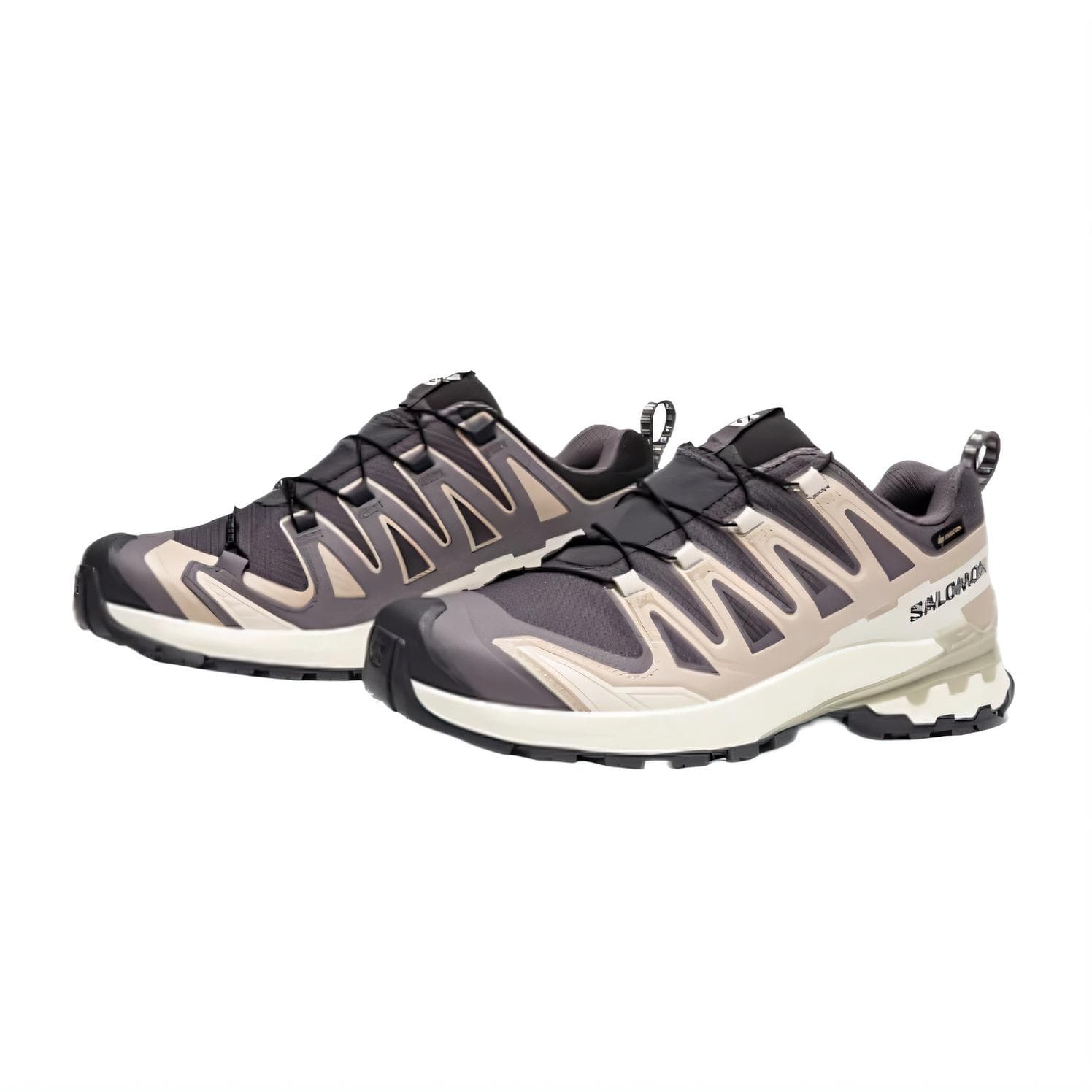 Кроссовки SALOMON XA Pro 3D V9 Ткань Дышащий Водонепроницаемый Low Топ Походная обувь Женские Темно-серый Черный - изображение 2