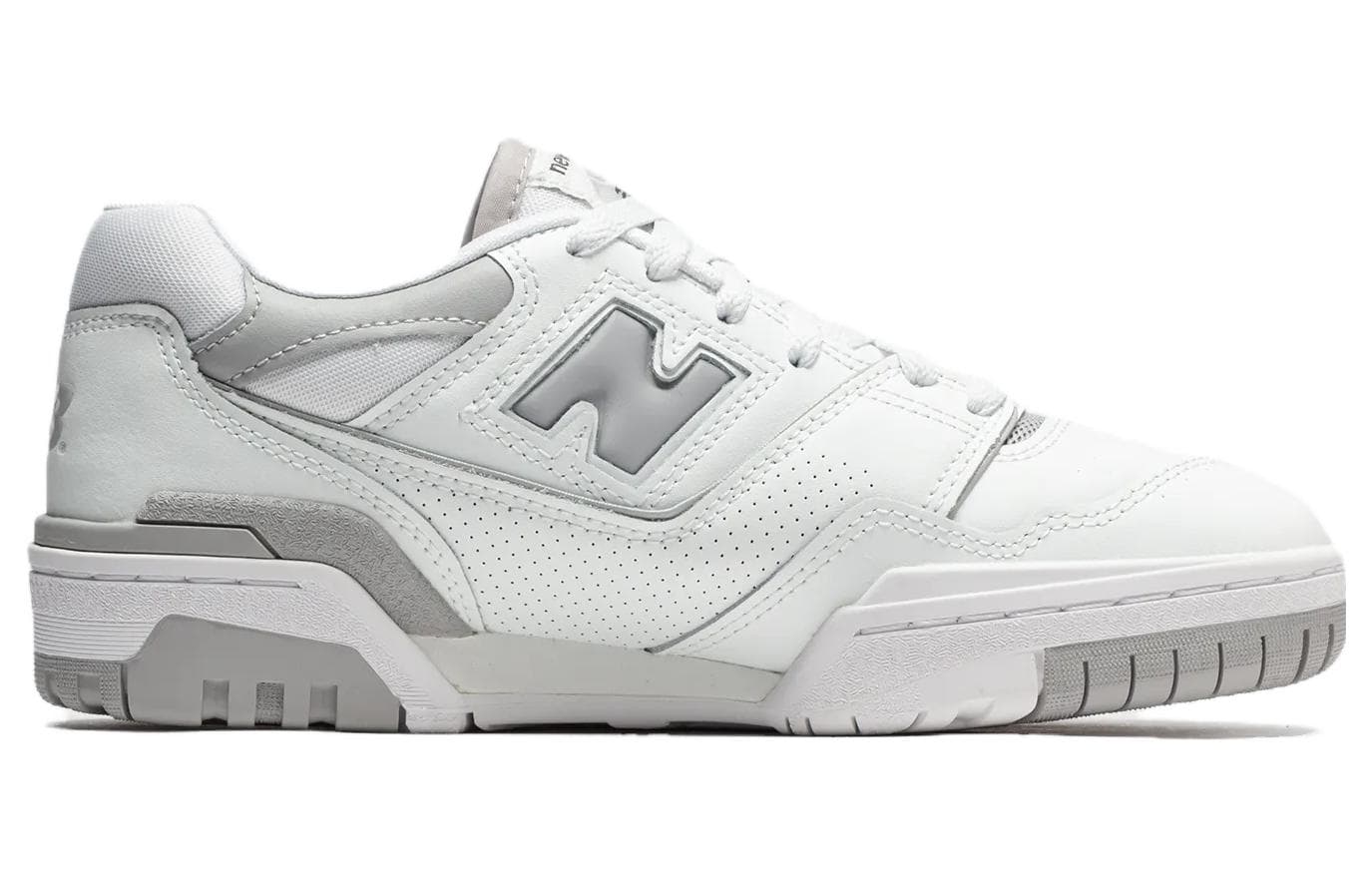 Ретро баскетбольные кроссовки New Balance 550 Grey White - изображение 2