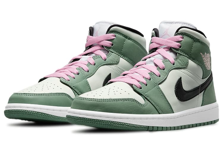 Ретро баскетбольные кроссовки Jordan Air Jordan 1 Mid SE "Dutch Green" - изображение 3