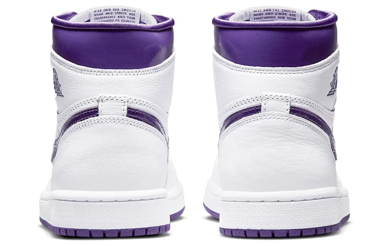 Ретро баскетбольные кроссовки Jordan Air Jordan 1 High OG "Court Purple" - изображение 5