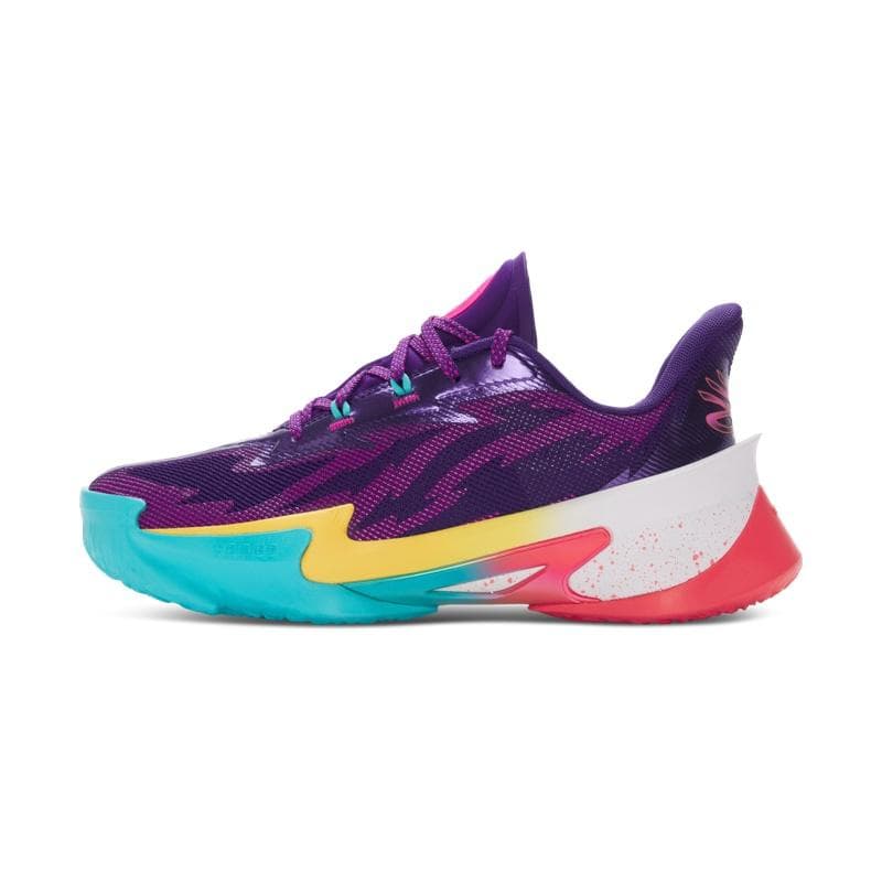 Кроссовки для баскетбола Under Armour CURRY SERIES 7 Амортизация Устойчивость к истиранию Отскок Баскетбольные кроссовки Унисекс Фиолетовый - изображение 1