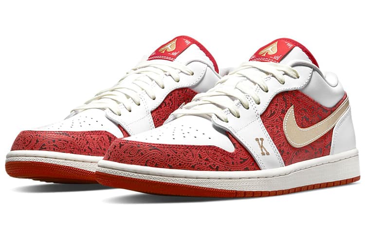 Ретро баскетбольные кроссовки Jordan Air Jordan 1 Low SE "Spades" - изображение 3
