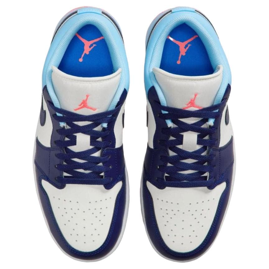Ретро баскетбольные кроссовки Jordan Air Jordan 1 Low White Blue - изображение 4