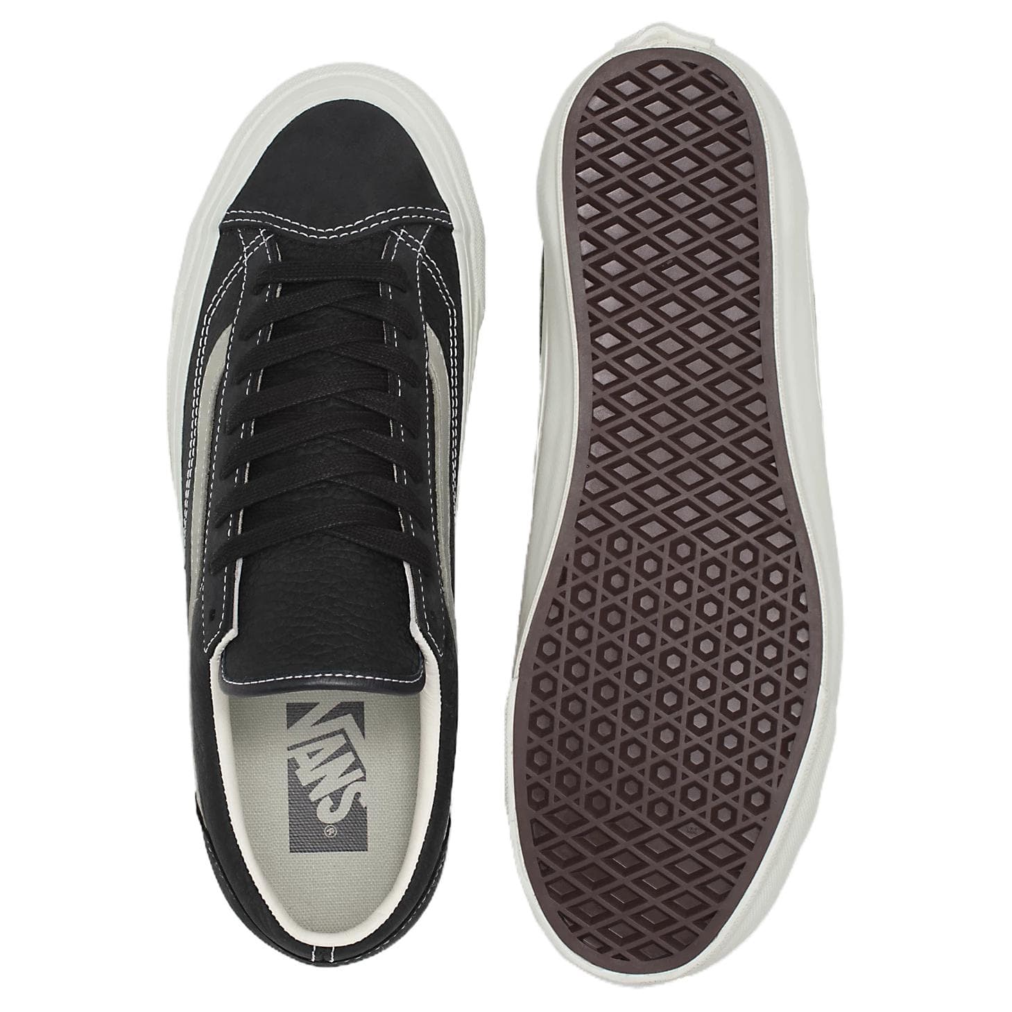 Кроссовки Vans Premium Old Skool Устойчивая к истиранию Низкая Скейтборд Обувь Унисекс Черная - изображение 3