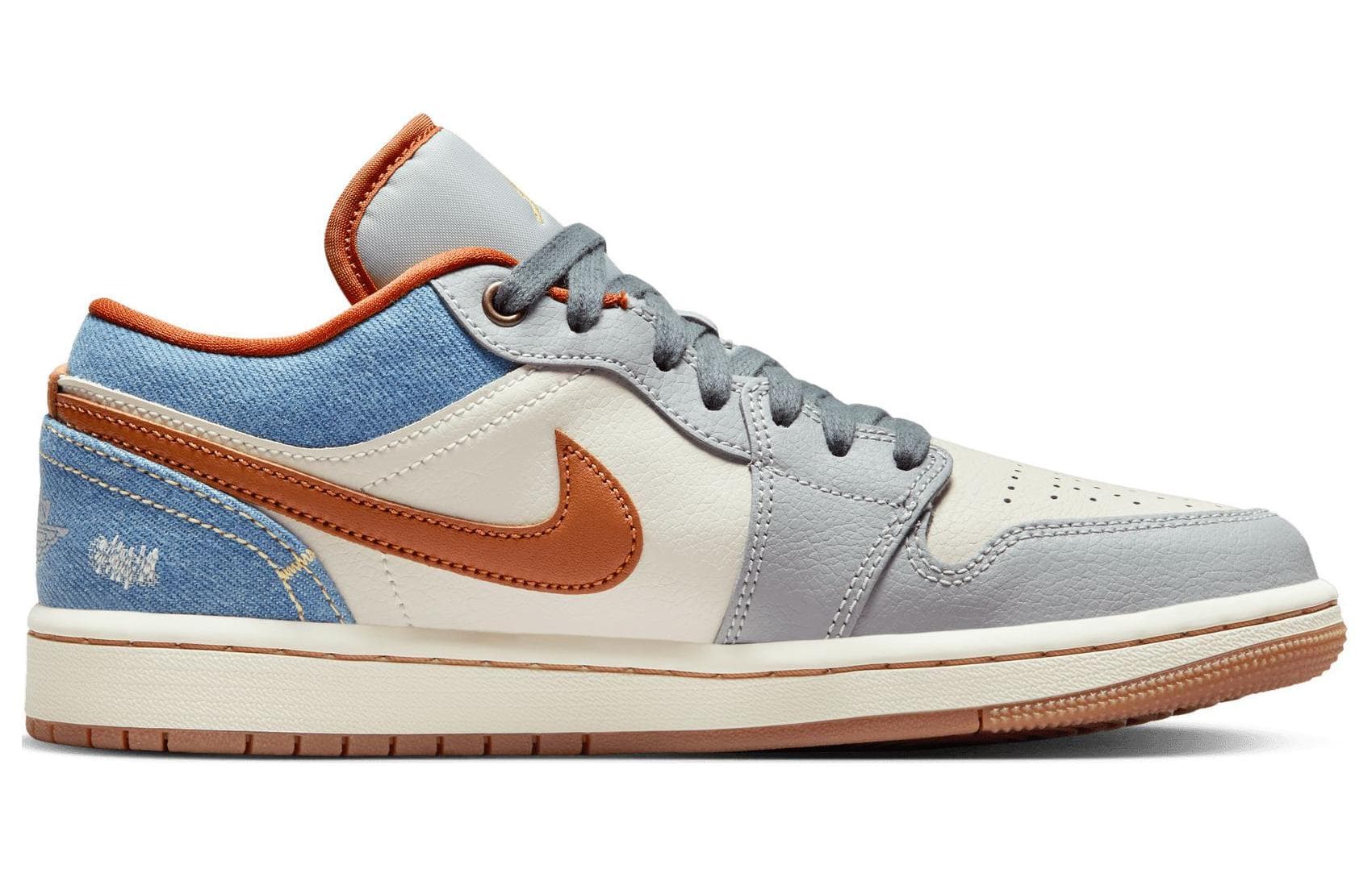 Ретро баскетбольные кроссовки Jordan Air Jordan 1 Low Blue White - изображение 2