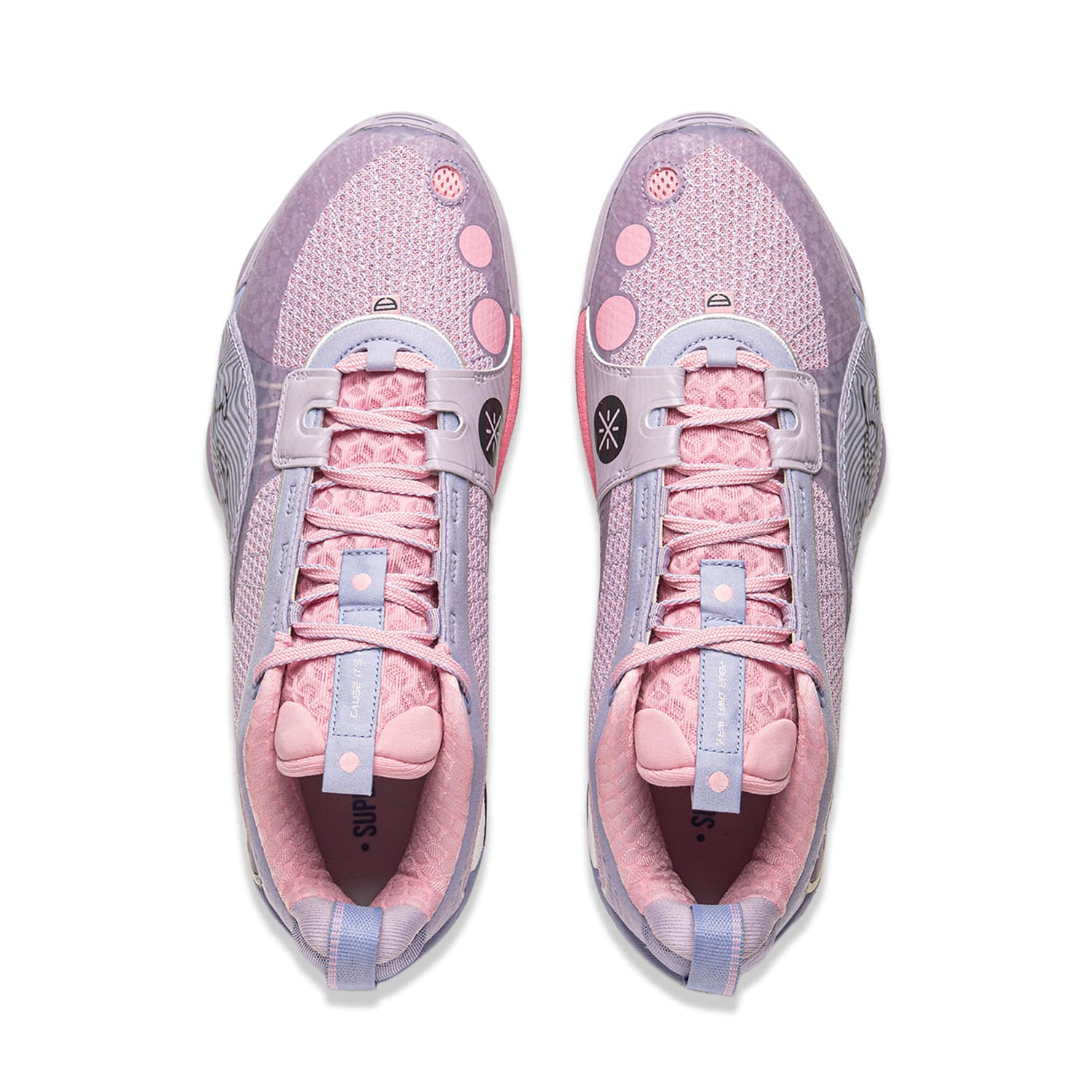 Кроссовки для баскетбола Li-Ning Wade All City 13 ENCOR Лаванда Ядро BOOM Технология BOOM Старт и взрыв Лоу-топы Баскетбольные кроссовки Мужской Фиолетовый - изображение 4