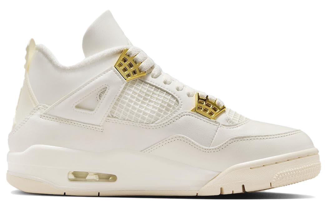 Ретро баскетбольные кроссовки Jordan Air Jordan 4 "Metallic Gold" - изображение 2