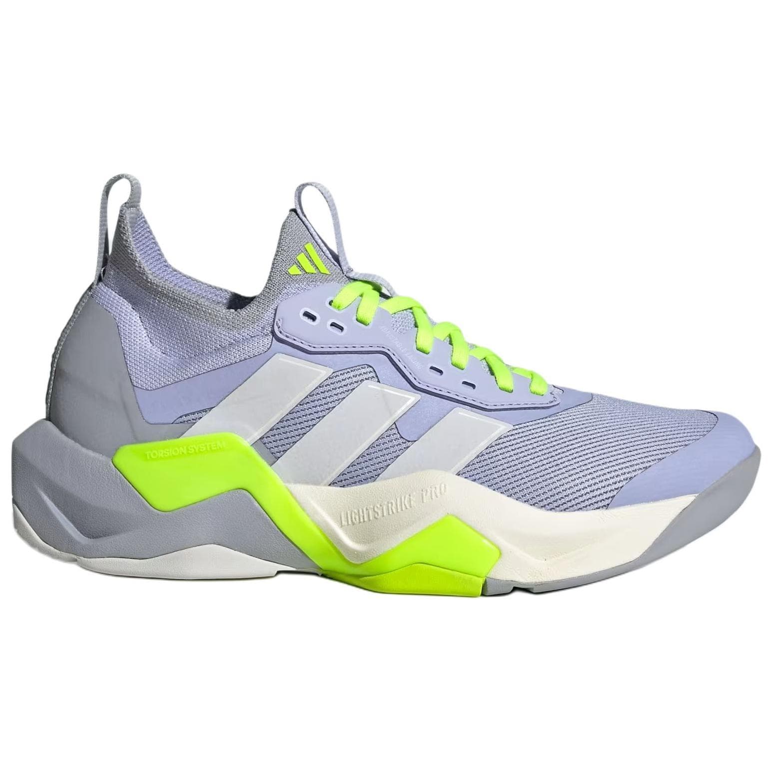 Кроссовки для спортзала Adidas Rapidmove Adv 2 Амортизация Дышащие Низкие Кроссовки для тренировок Женские Фиолетово-зеленые - изображение 2
