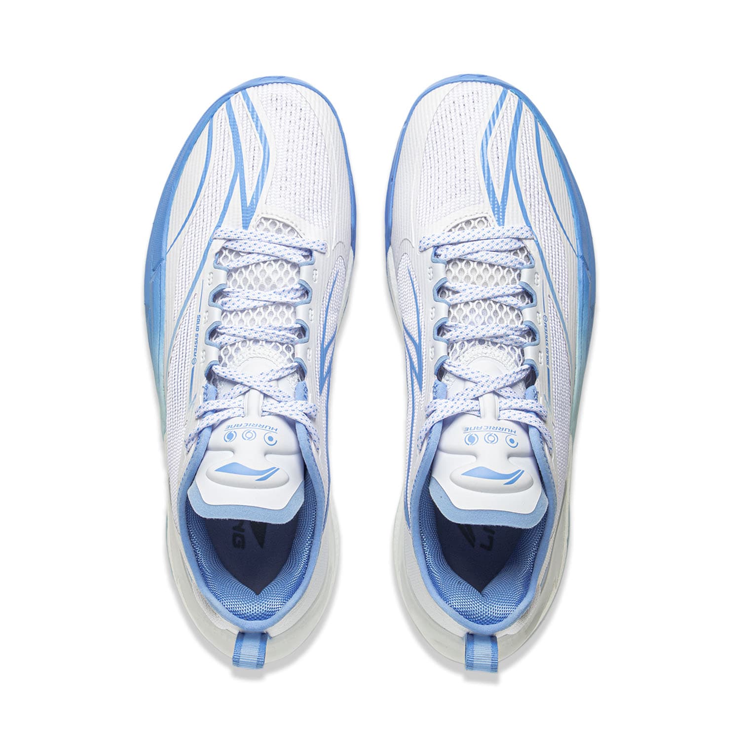 Кроссовки для баскетбола Li-Ning Ураган Молния Полноразмерная технология отскока Баскетбольные кроссовки для бега Стабильная поддержка Амортизация Противоскользящая износостойкая Oтскок Сцепление Лоу-топы Мужской Стандартный белый - изображение 4