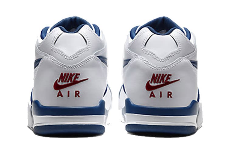 Ретро баскетбольные кроссовки Nike Air Flight 89 White Blue - изображение 5