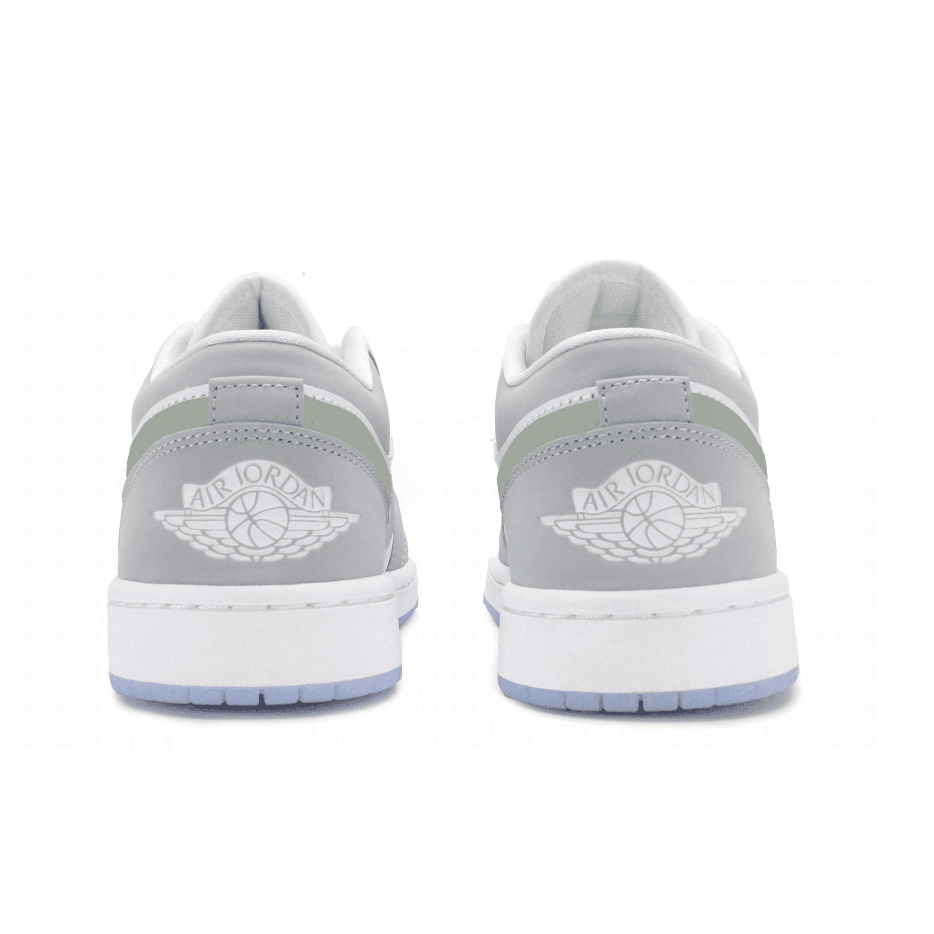 Ретро баскетбольные кроссовки Jordan Air Jordan 1 Low "Wolf Grey" - изображение 4