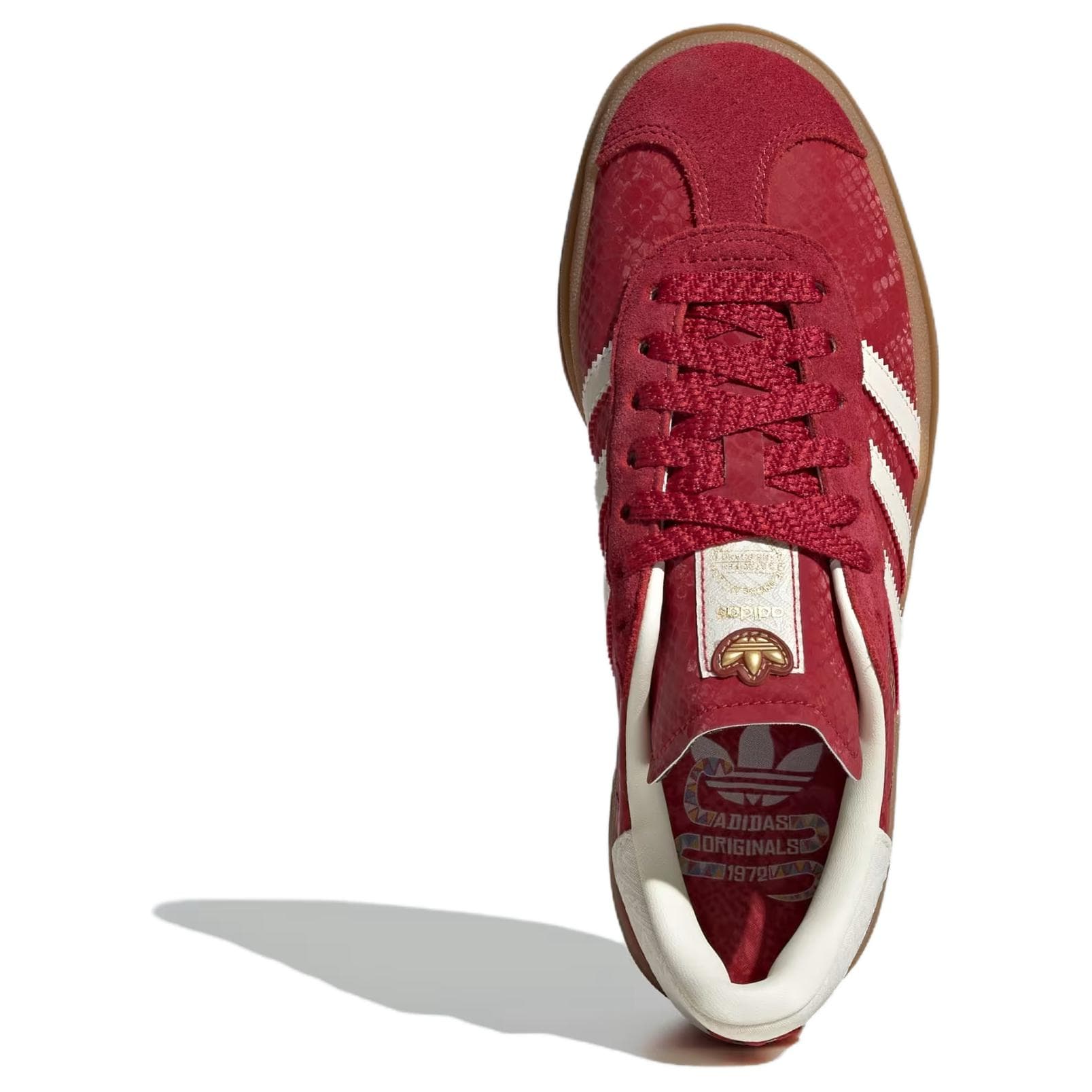 Кроссовки Adidas Originals GAZELLE BOLD CNY SHENIANXIANDING 'Год Змеи' Искусственная замша Низкие кеды для скейтбординга Женские - изображение 4