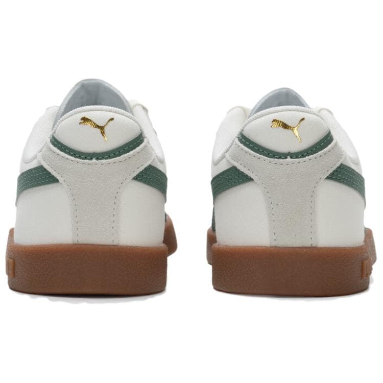 Кроссовки PUMA Club 2 Устойчивая к истиранию Низкая Обувь для Скейтбординга Унисекс Белая Зеленая - изображение 4