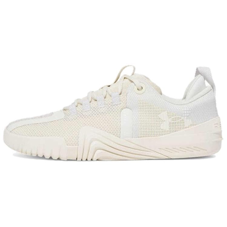 Кроссовки для спортзала Under Armour Reign 6 противоскользящие устойчивые к истиранию низкие кроссовки для тренировок мужские бежевые - изображение 1