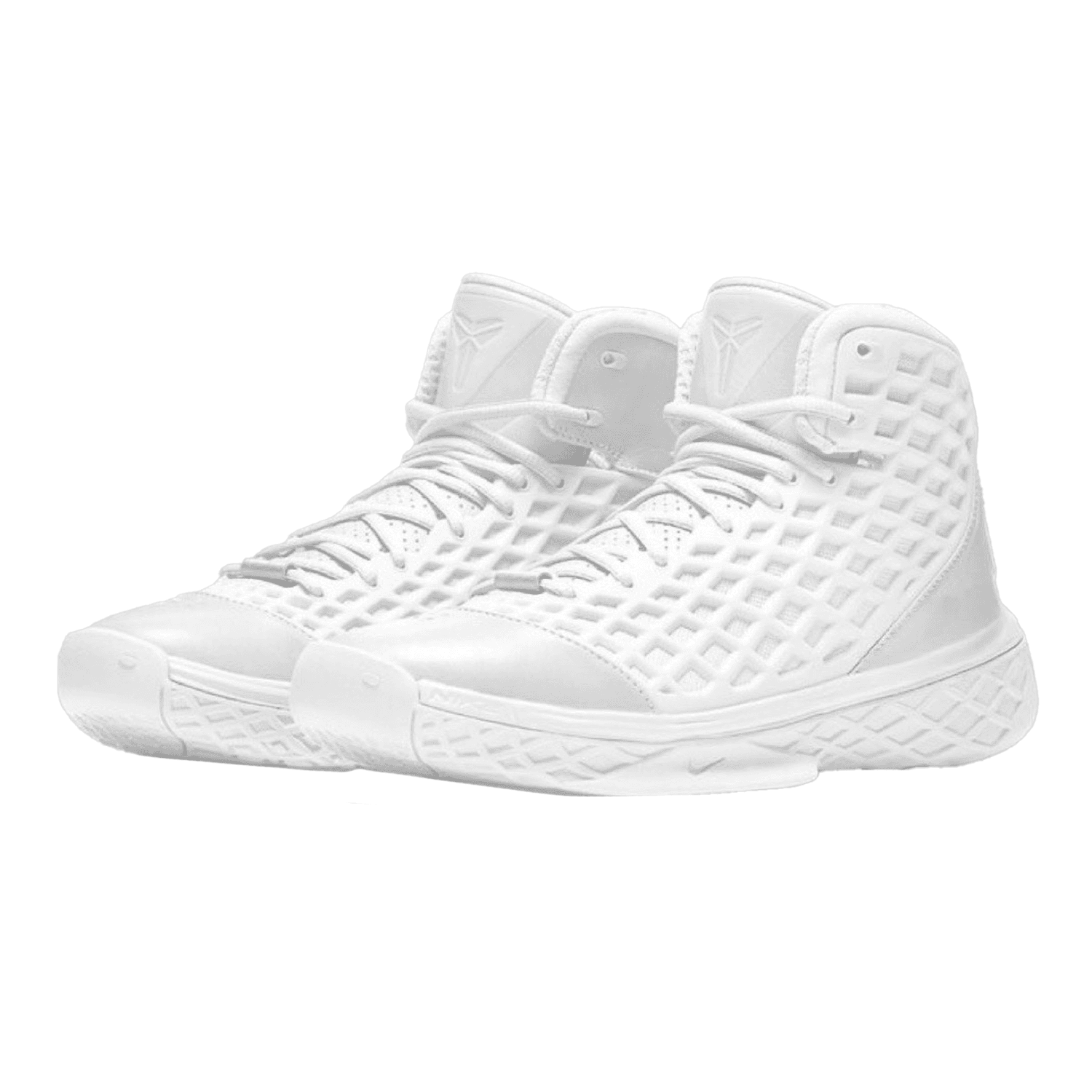 Кроссовки для баскетбола Nike Zoom Kobe 3 Устойчивые к истиранию противоскользящие высокие баскетбольные кроссовки унисекс белые - изображение 2